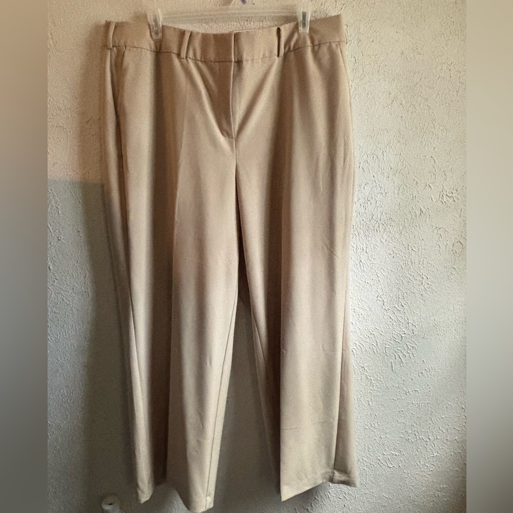 Lane Bryant Straight Leg Pants in Beige